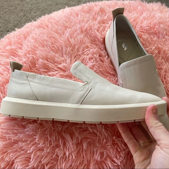 COPY - Franco Sarto A-Prato Putty Leather platform sneaker Womens size 8.5 - Picture 1 of 14